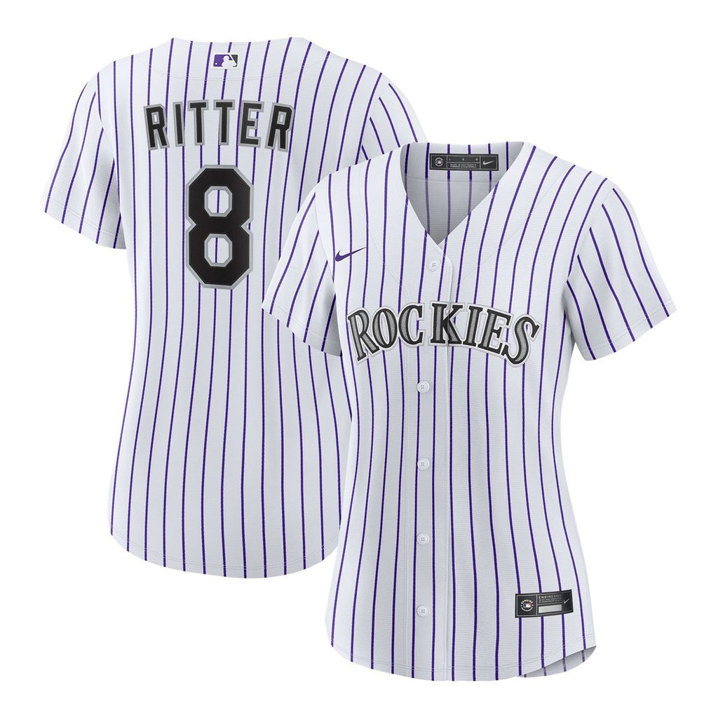 Ryan Ritter Colorado Rockies Nike Women's Home Replica Jersey - White Official MLB Team Apparel Baseball Fan Gear