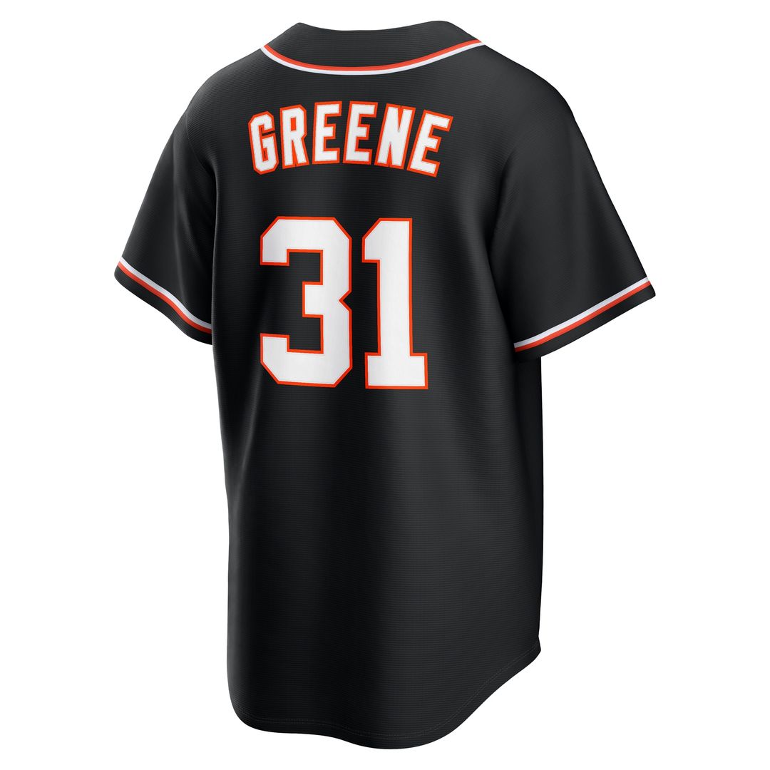 Riley Greene Detroit Tigers Nike Fashion Replica Black Out Jersey Official MLB Team Apparel Baseball Fan Gear