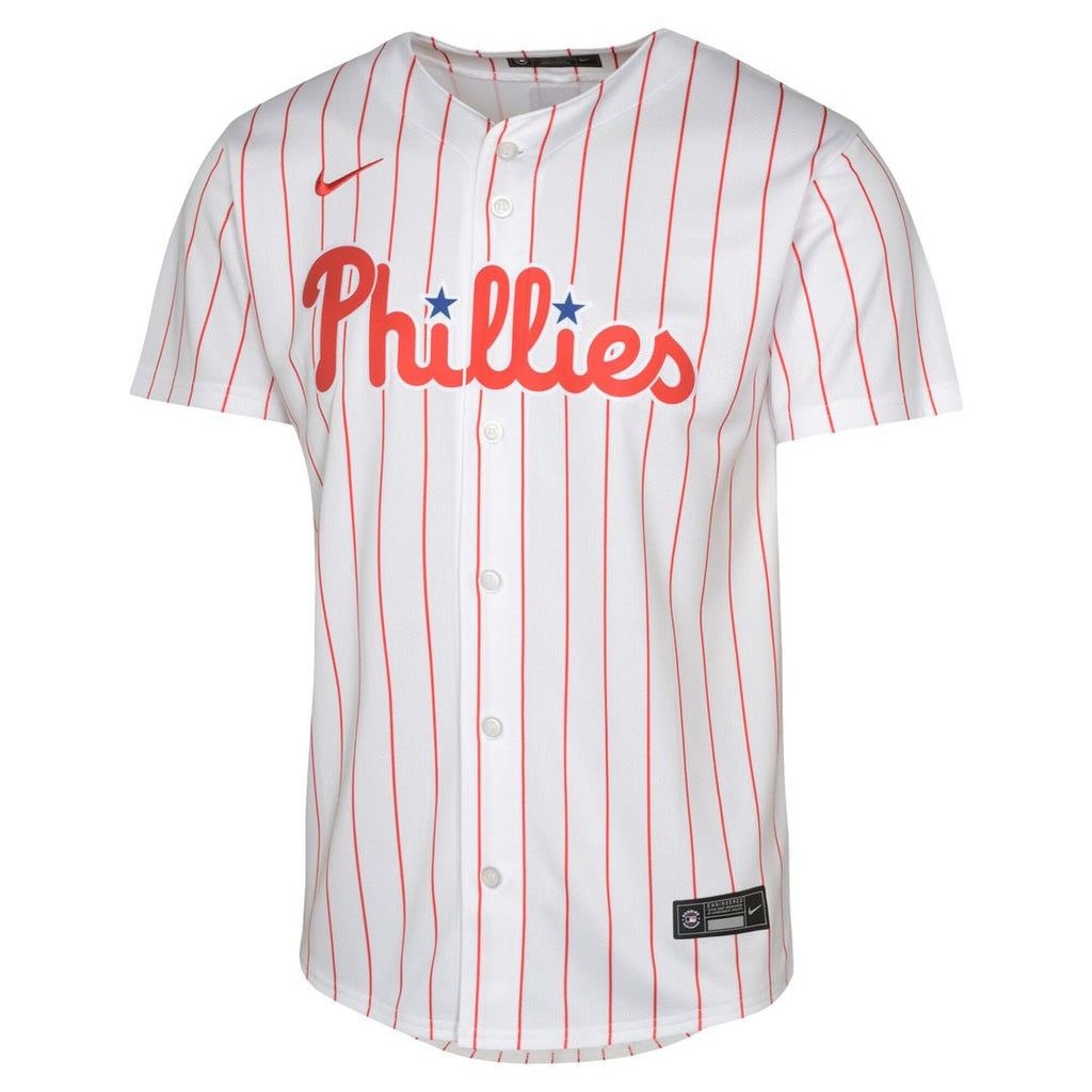 J.T. Realmuto Philadelphia Phillies Nike Youth Home Limited Jersey – White Official MLB Team Apparel Baseball Fan Gear