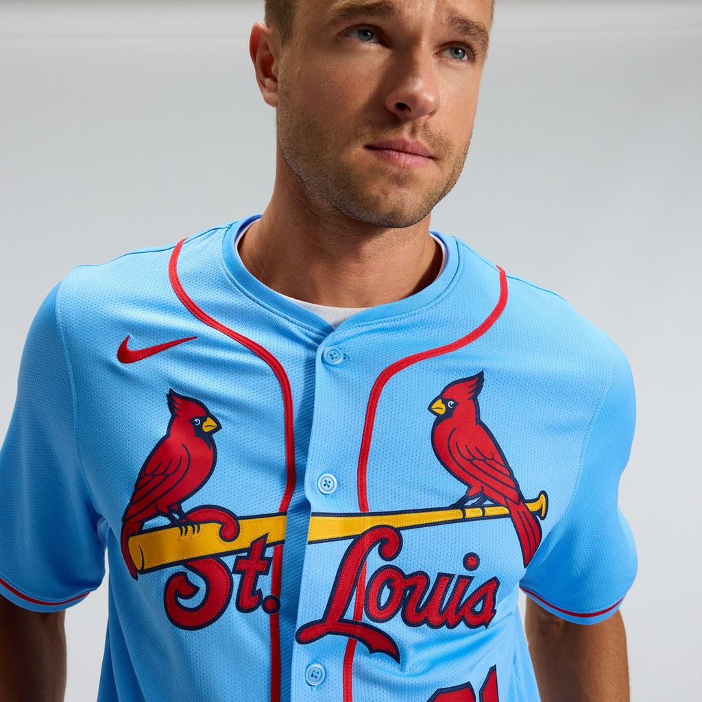 Lars Nootbaar St. Louis Cardinals Nike Alternate Limited Jersey - Light Blue Official MLB Team Apparel Baseball Fan Gear