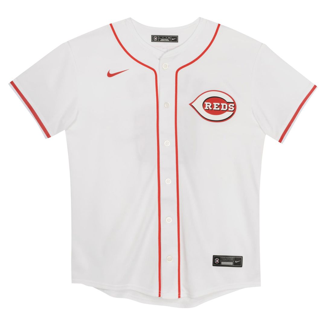 Elly De La Cruz Cincinnati Reds Nike Preschool Home Game Jersey - White Official MLB Team Apparel Baseball Fan Gear
