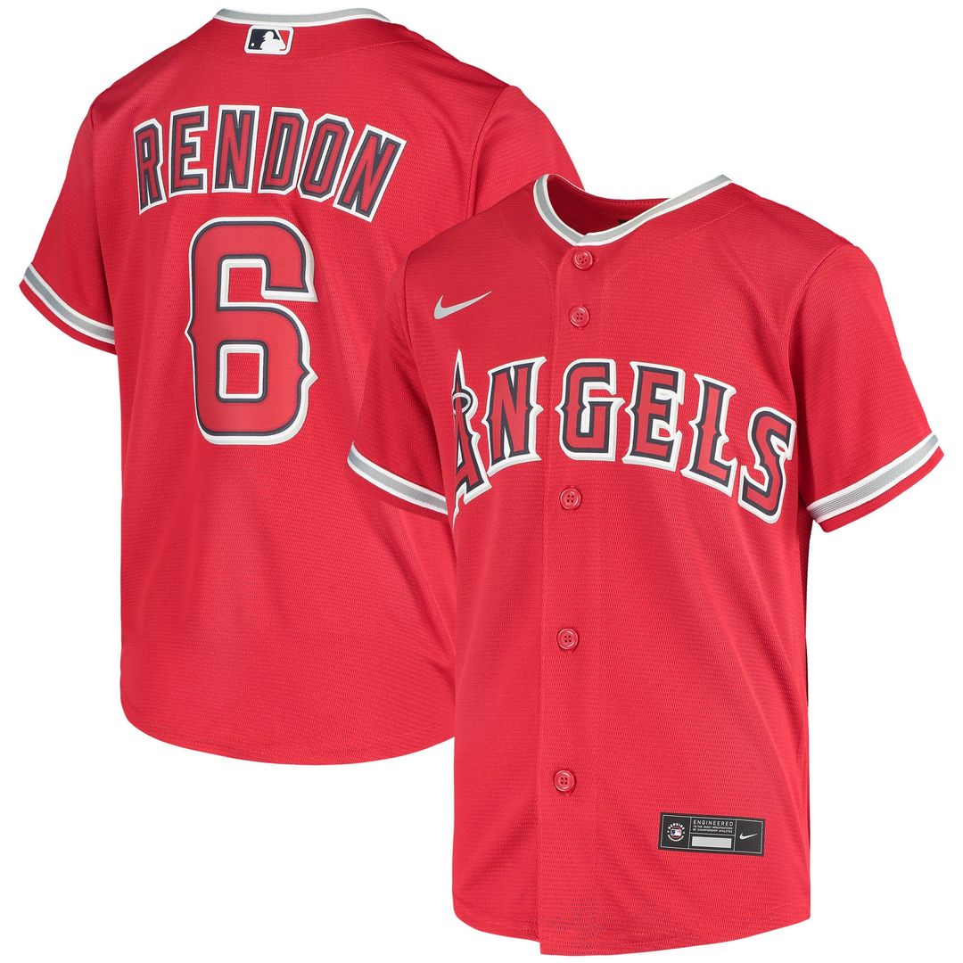 Anthony Rendon Los Angeles Angels Nike Youth Alternate Replica Player Jersey - Red Official MLB Team Apparel Baseball Fan Gear
