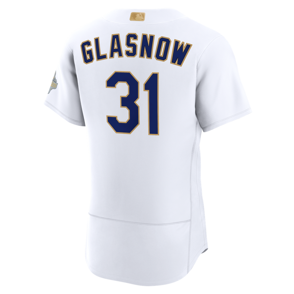 Tyler Glasnow Los Angeles Dodgers Nike 2026 Gold Collection Authentic Jersey - White Official MLB Team Apparel Baseball Fan Gear