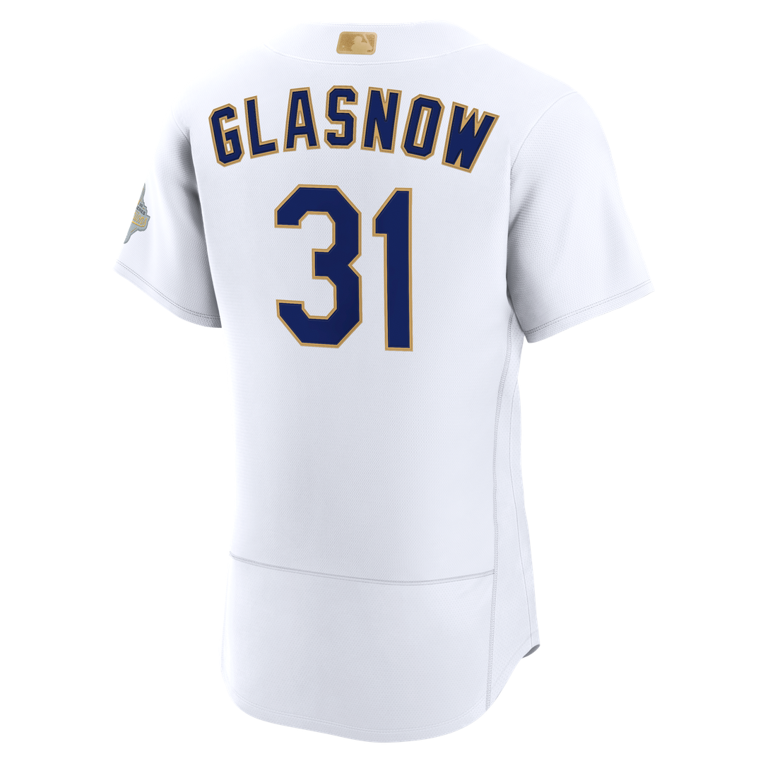 Tyler Glasnow Los Angeles Dodgers Nike 2026 Gold Collection Authentic Jersey - White Official MLB Team Apparel Baseball Fan Gear