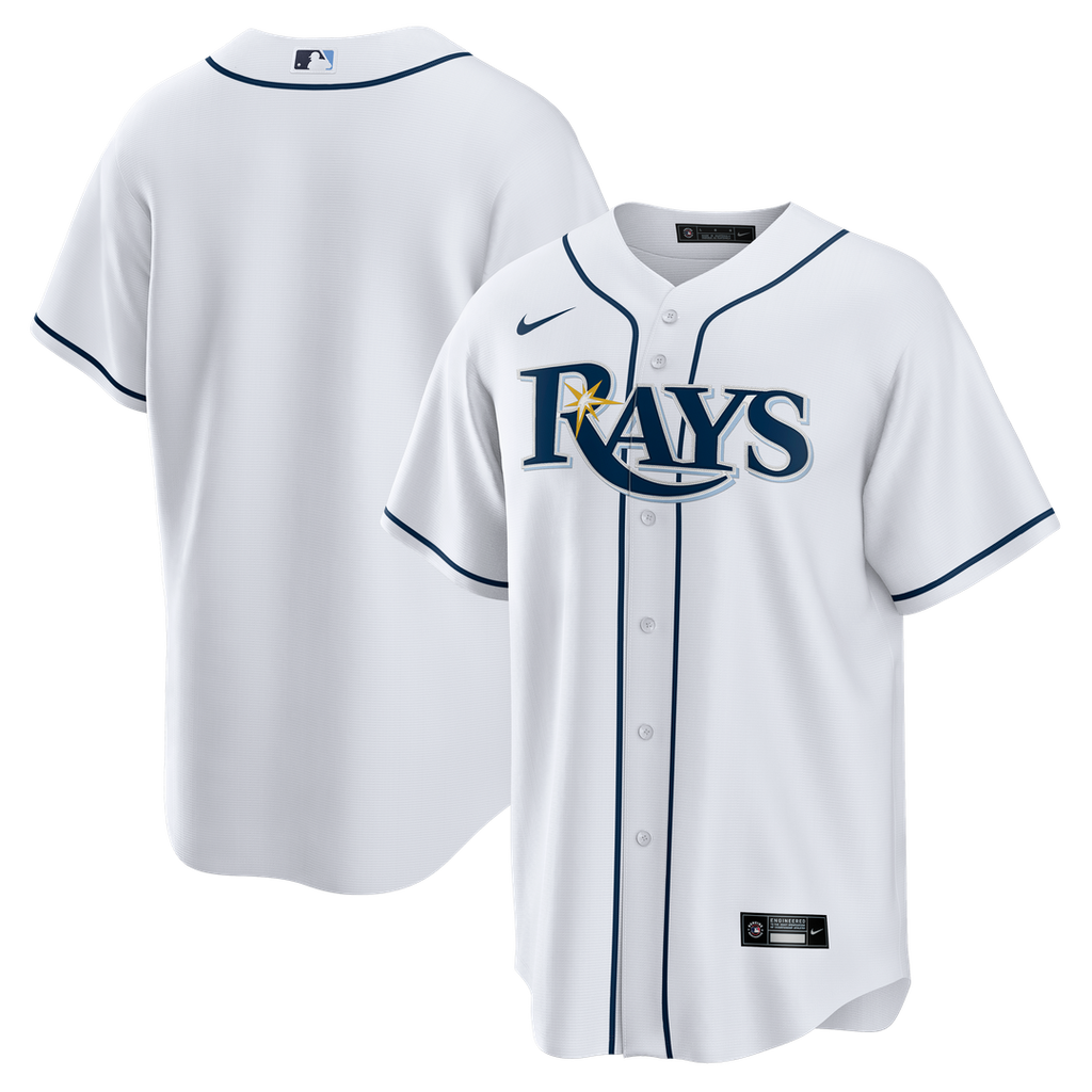 Tampa Bay Rays Nike Home Big & Tall Replica Jersey - White Official MLB Team Apparel Baseball Fan Gear