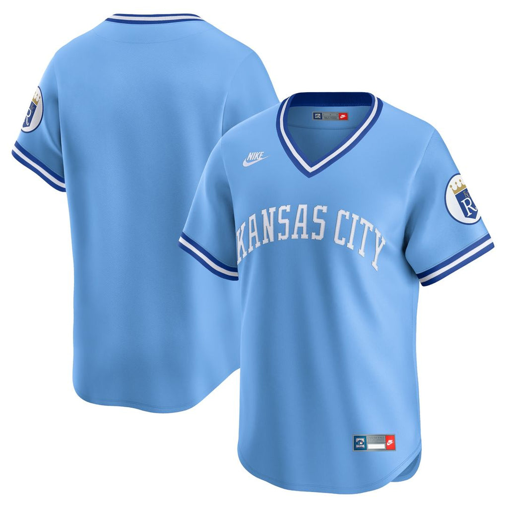 Kansas City Royals Nike Cooperstown Collection Limited Jersey - Light Blue Official MLB Team Apparel Baseball Fan Gear