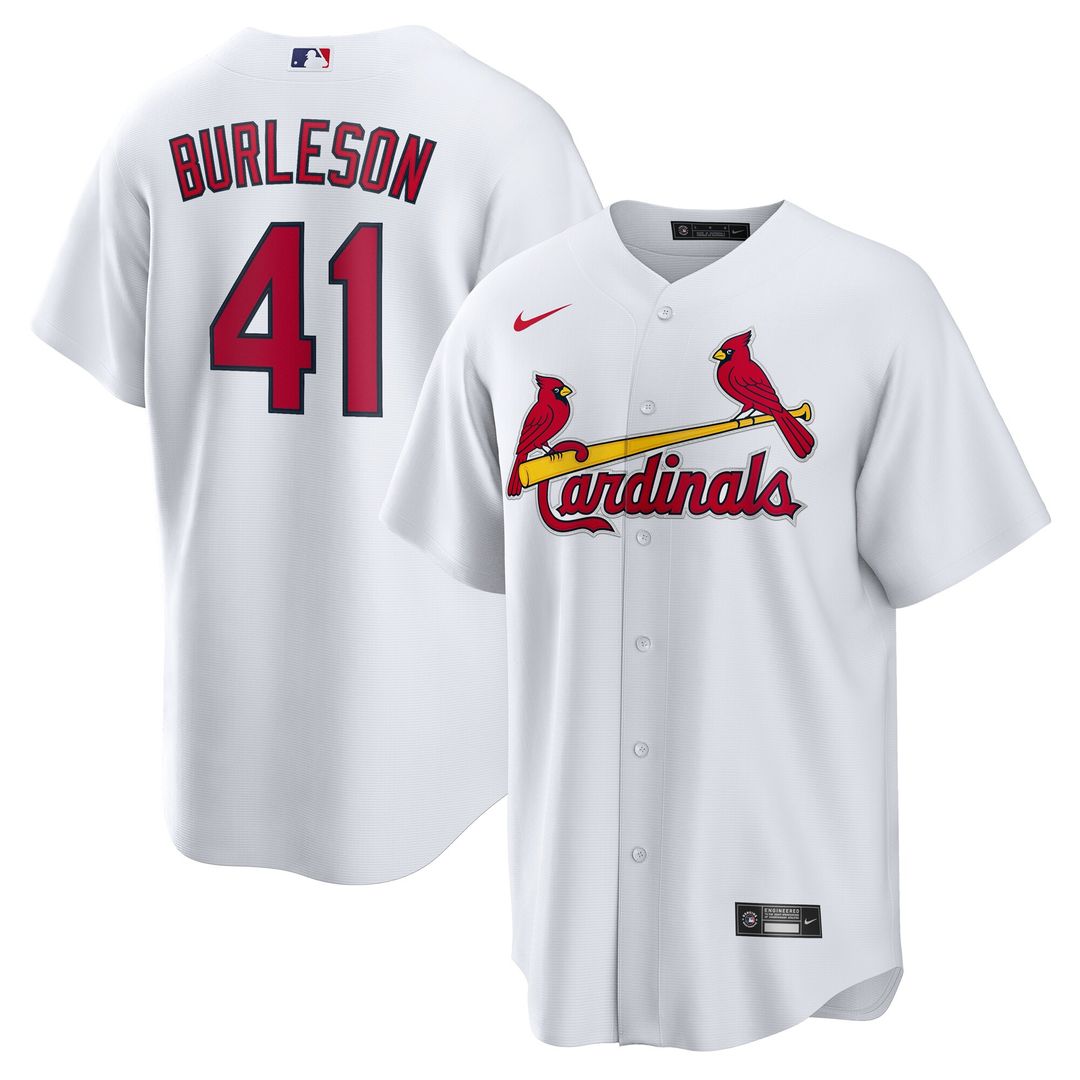 Alec Burleson St. Louis Cardinals Nike Home Replica Jersey - White Official MLB Team Apparel Baseball Fan Gear
