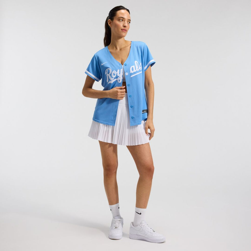 Kansas City Royals Nike Women's Alternate Replica Team Logo Jersey - Light Blue Official MLB Team Apparel Baseball Fan Gear