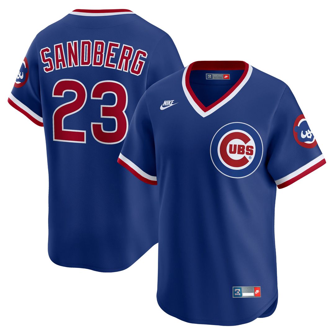 Ryne Sandberg Chicago Cubs Nike Throwback Cooperstown Collection Limited Jersey - Royal Official MLB Team Apparel Baseball Fan Gear