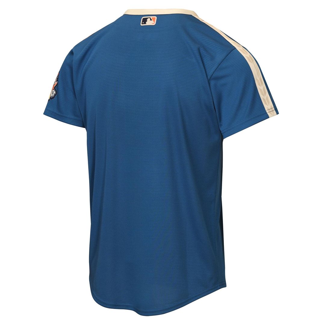 Milwaukee Brewers Nike Youth 2026 City Connect Stadium Jersey - Mineral Blue Official MLB Team Apparel Baseball Fan Gear