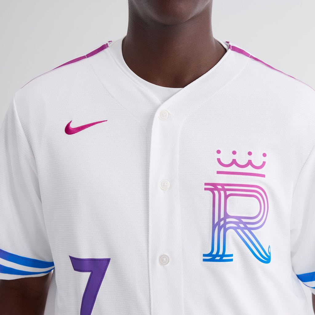 Bobby Witt Jr. Kansas City Royals Nike 2026 City Connect Stadium Jersey - White Official MLB Team Apparel Baseball Fan Gear