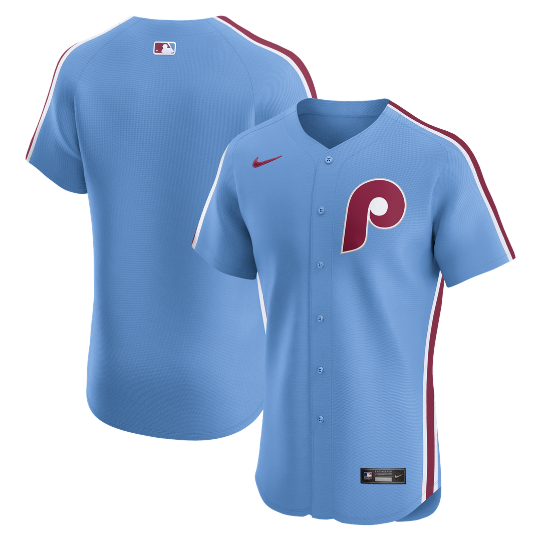 Philadelphia Phillies Nike Alternate Elite Jersey - Light Blue Official MLB Team Apparel Baseball Fan Gear