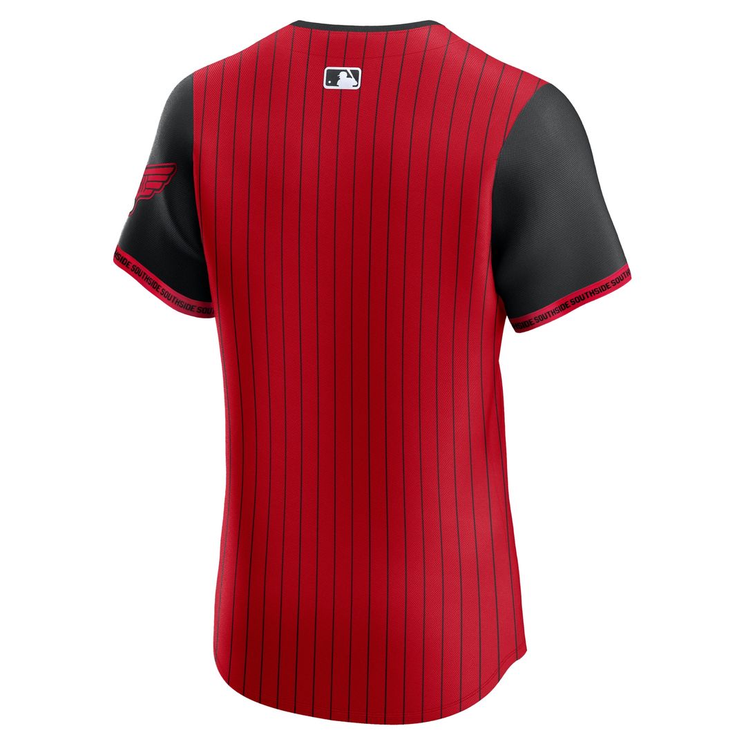 Chicago White Sox Nike 2025 City Connect Elite Jersey - Red/Black Official MLB Team Apparel Baseball Fan Gear