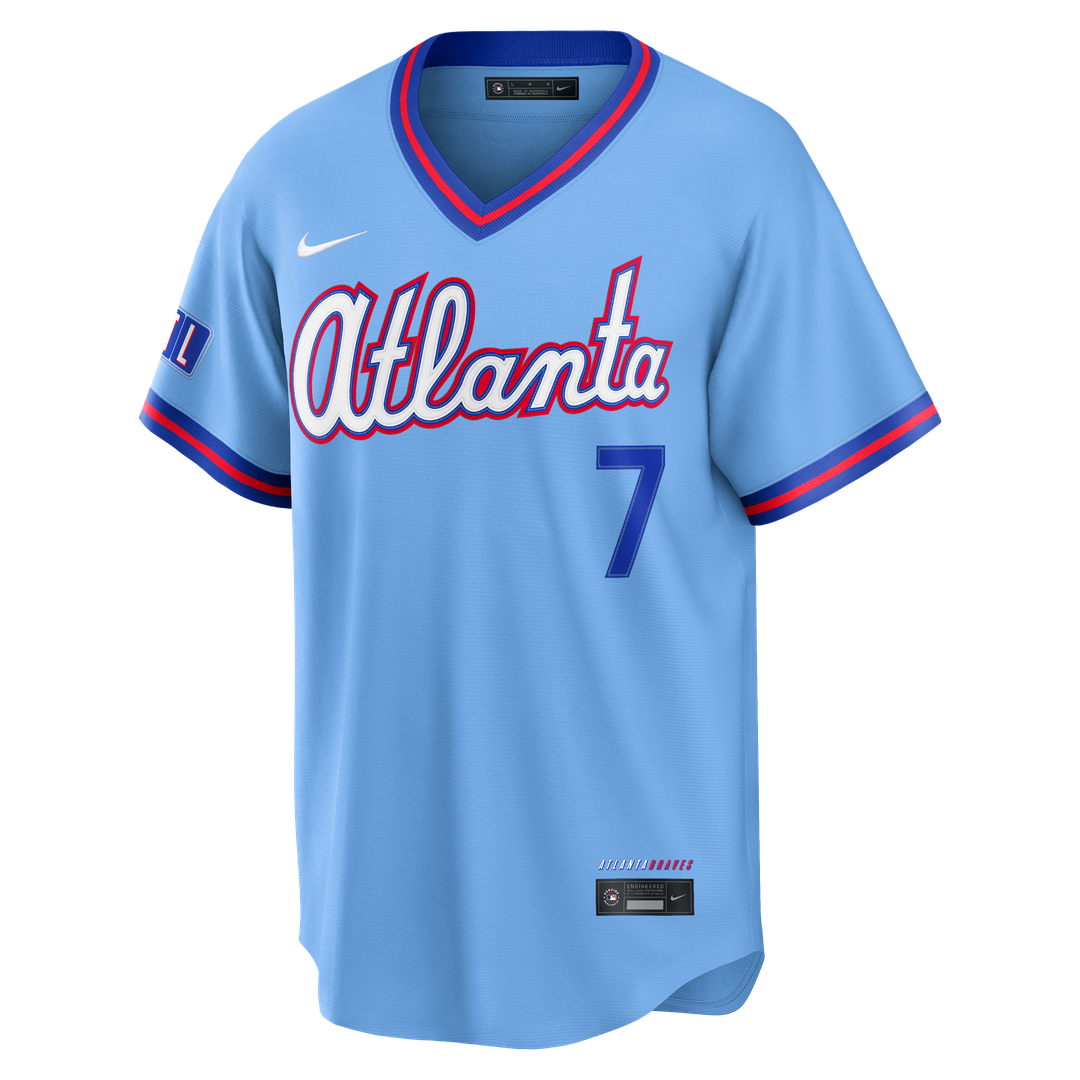 Ha-Seong Kim Atlanta Braves Nike 2026 City Connect Stadium Jersey - Powder Blue Official MLB Team Apparel Baseball Fan Gear