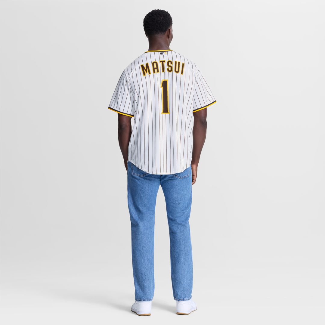Yuki Matsui San Diego Padres Nike Home Replica Jersey - White Official MLB Team Apparel Baseball Fan Gear