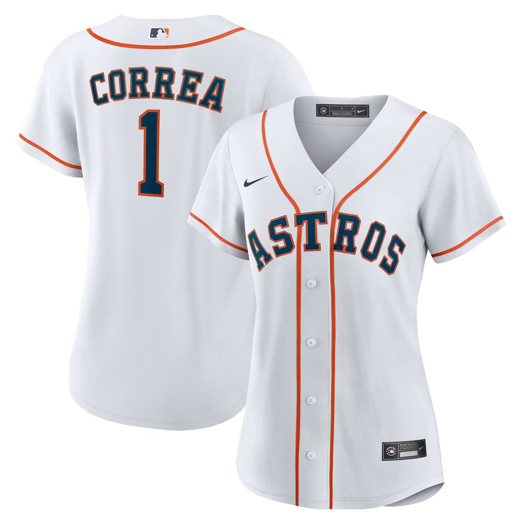 Carlos Correa Houston Astros Nike Women's Home Replica Jersey - White Official MLB Team Apparel Baseball Fan Gear