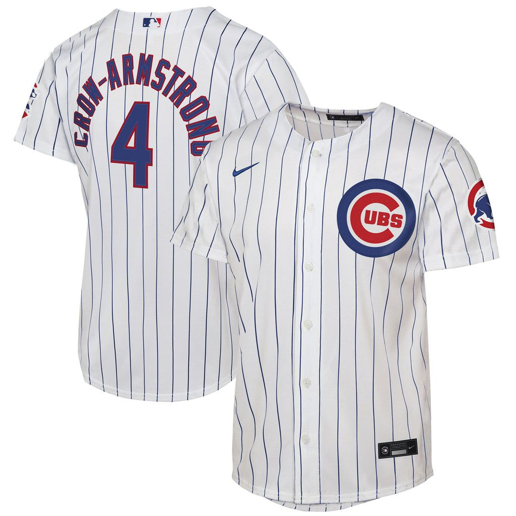 Pete Crow-Armstrong Chicago Cubs Nike Youth Home Stadium Jersey - White Official MLB Team Apparel Baseball Fan Gear