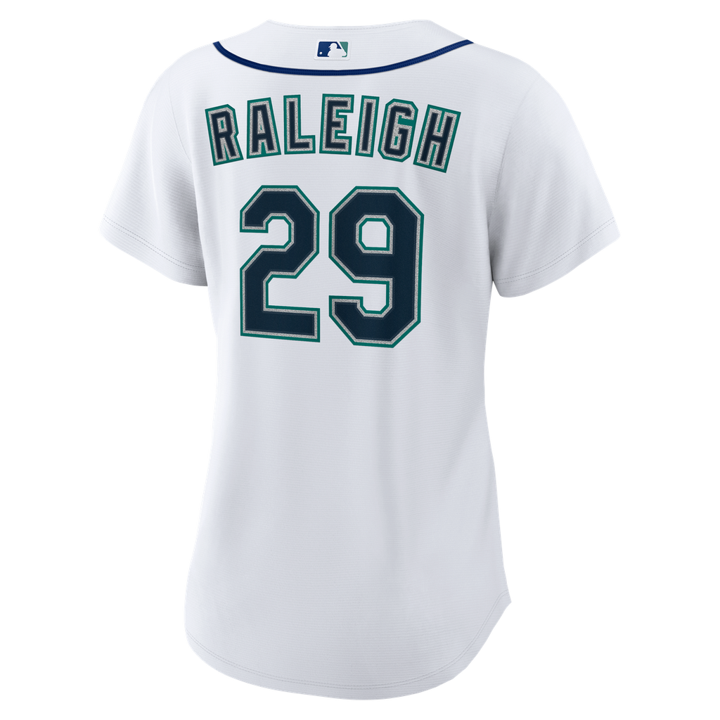 Cal Raleigh Seattle Mariners Nike Women's Home Replica Jersey - White Official MLB Team Apparel Baseball Fan Gear