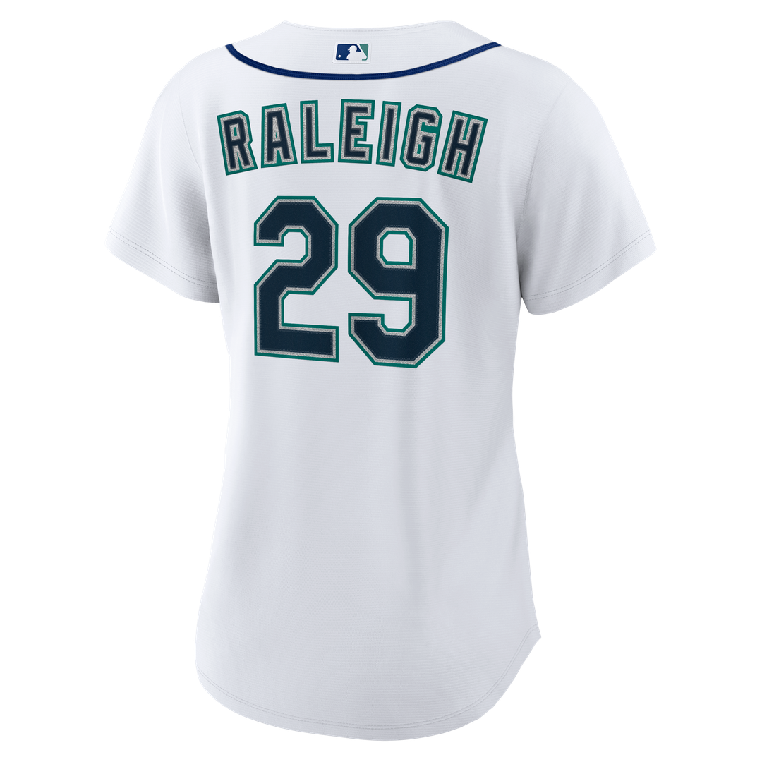 Cal Raleigh Seattle Mariners Nike Women's Home Replica Jersey - White Official MLB Team Apparel Baseball Fan Gear
