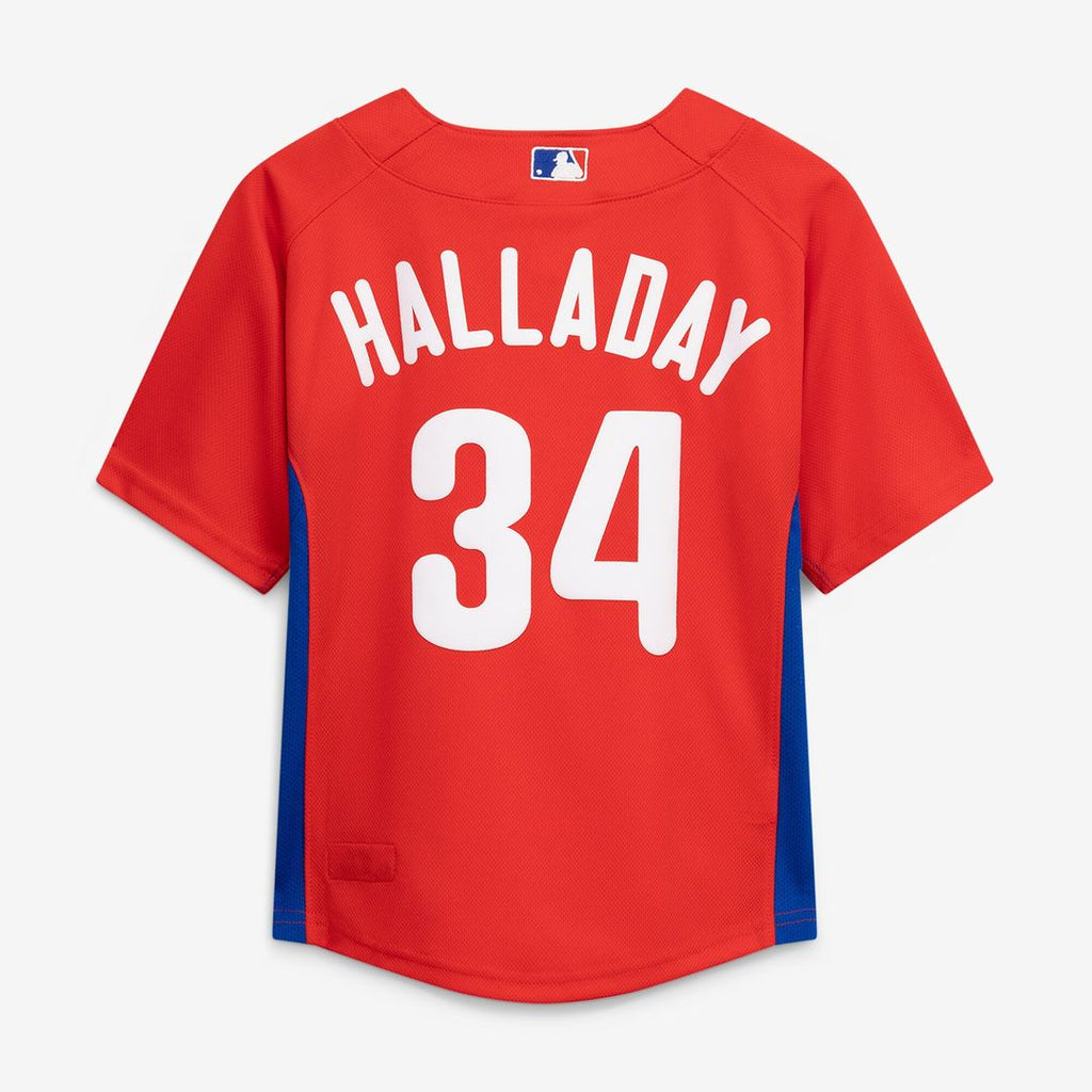 Roy Halladay Philadelphia Phillies Mitchell & Ness Preschool Cooperstown Collection Mesh Batting Practice Jersey - Red Official MLB Team Apparel Baseb