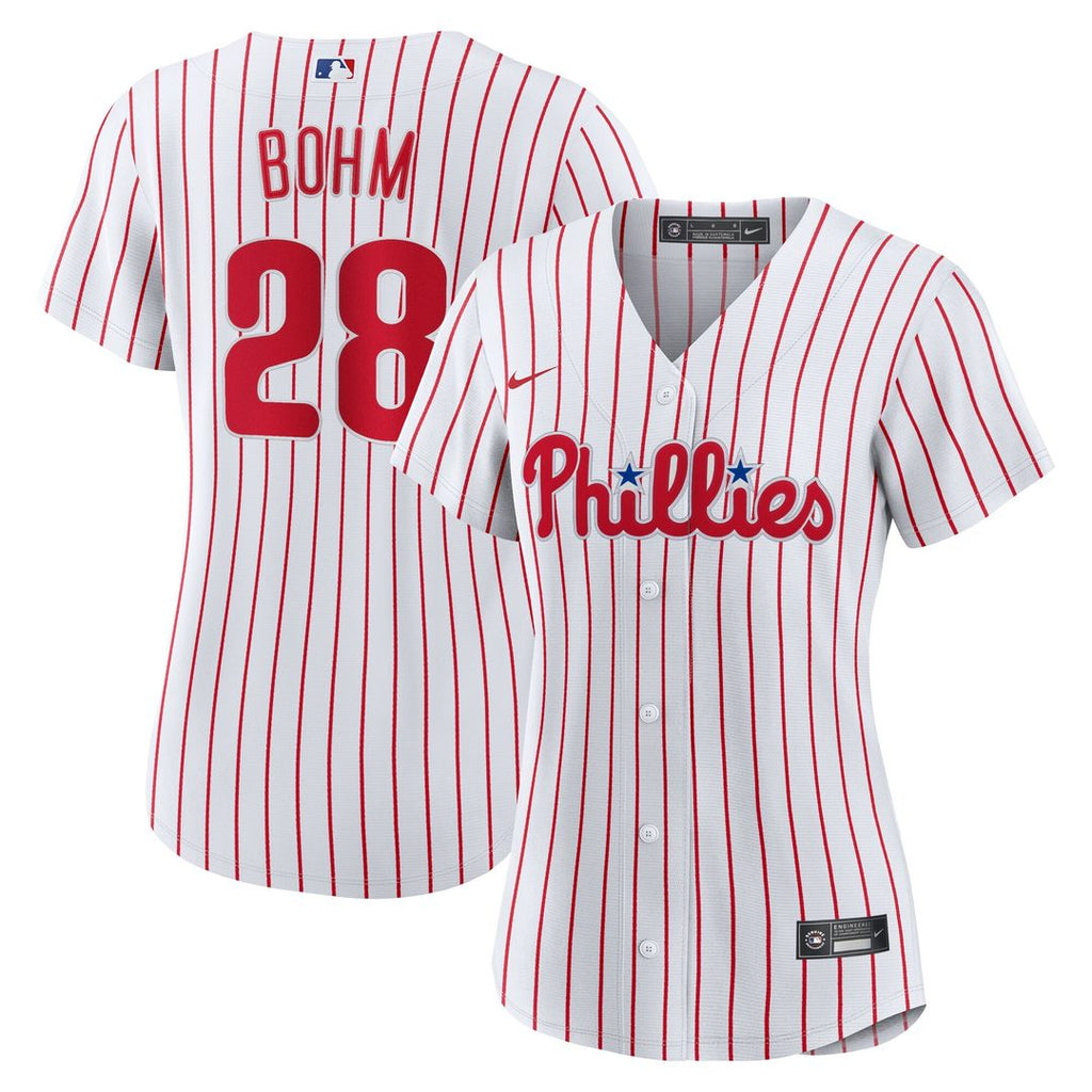 Alec Bohm Philadelphia Phillies Nike Women's Home Replica Jersey - White Official MLB Team Apparel Baseball Fan Gear