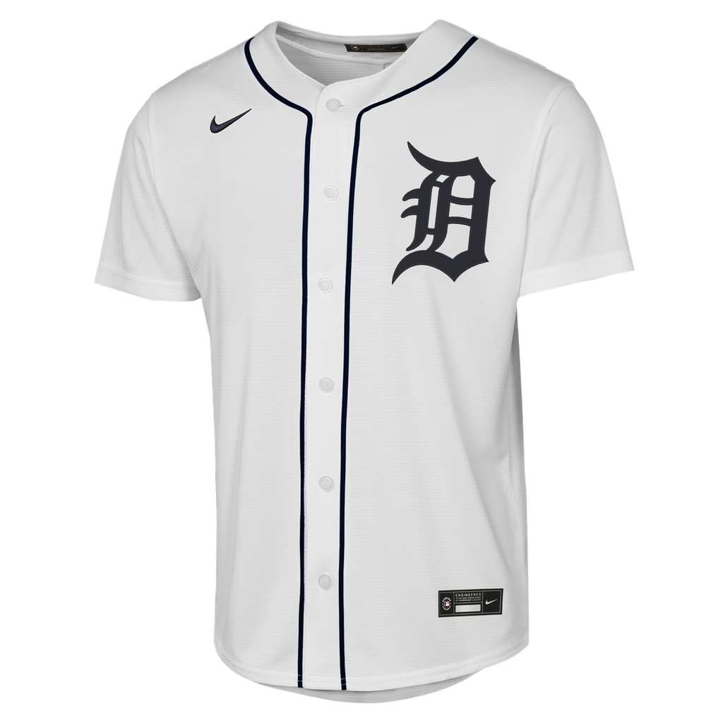 Justin Verlander Detroit Tigers Nike Youth Home Replica Jersey - White Official MLB Team Apparel Baseball Fan Gear