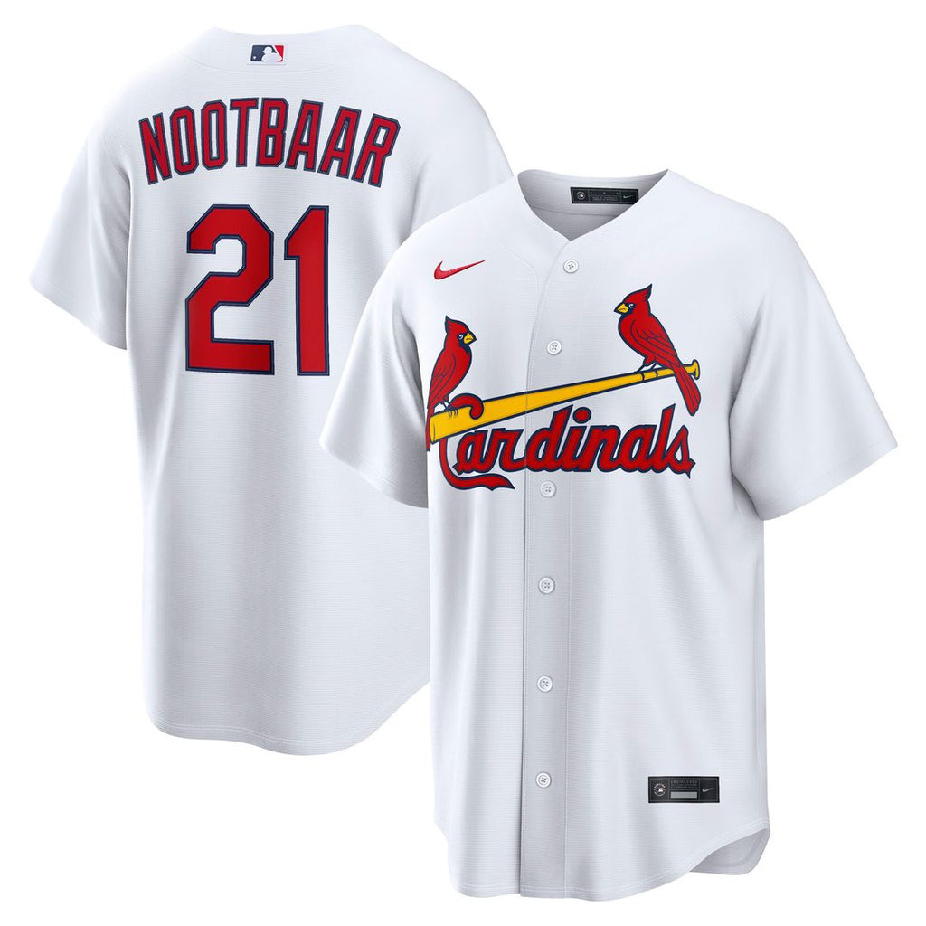 Lars Nootbaar St. Louis Cardinals Nike Home Replica Jersey - White Official MLB Team Apparel Baseball Fan Gear