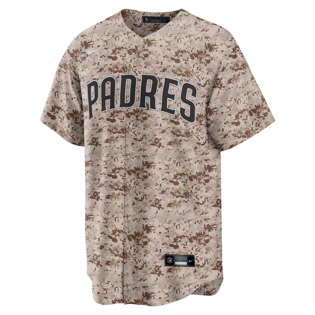 Joe Musgrove San Diego Padres Nike USMC Alternate Replica Player Jersey - Camo Official MLB Team Apparel Baseball Fan Gear