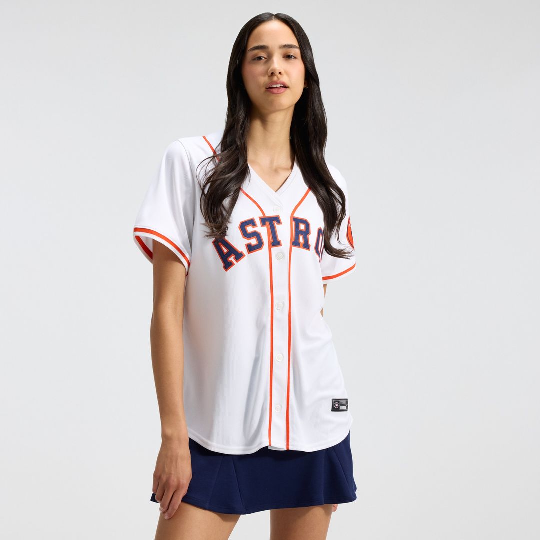 Houston Astros Nike Home Women's Limited Jersey - White Official MLB Team Apparel Baseball Fan Gear