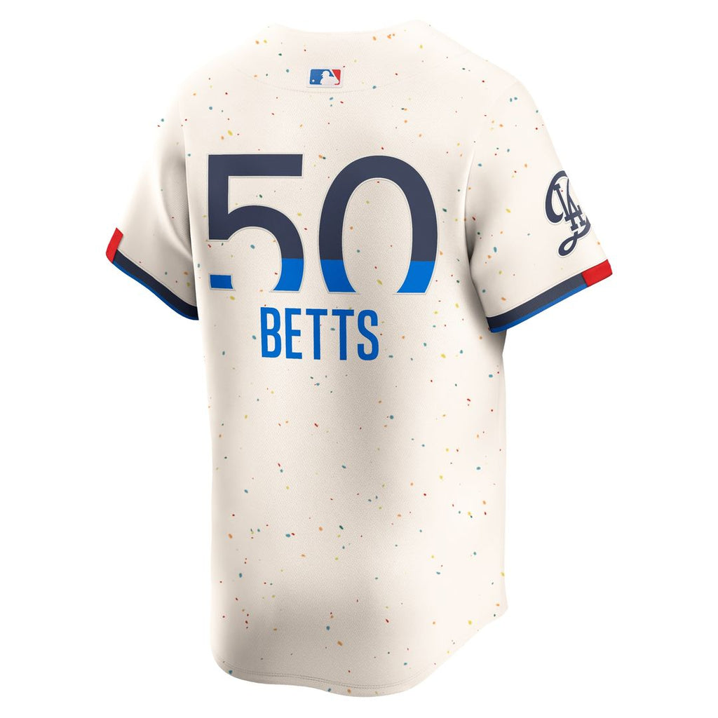 Mookie Betts Los Angeles Dodgers Nike City Connect Limited Player Jersey - Cream Official MLB Team Apparel Baseball Fan Gear