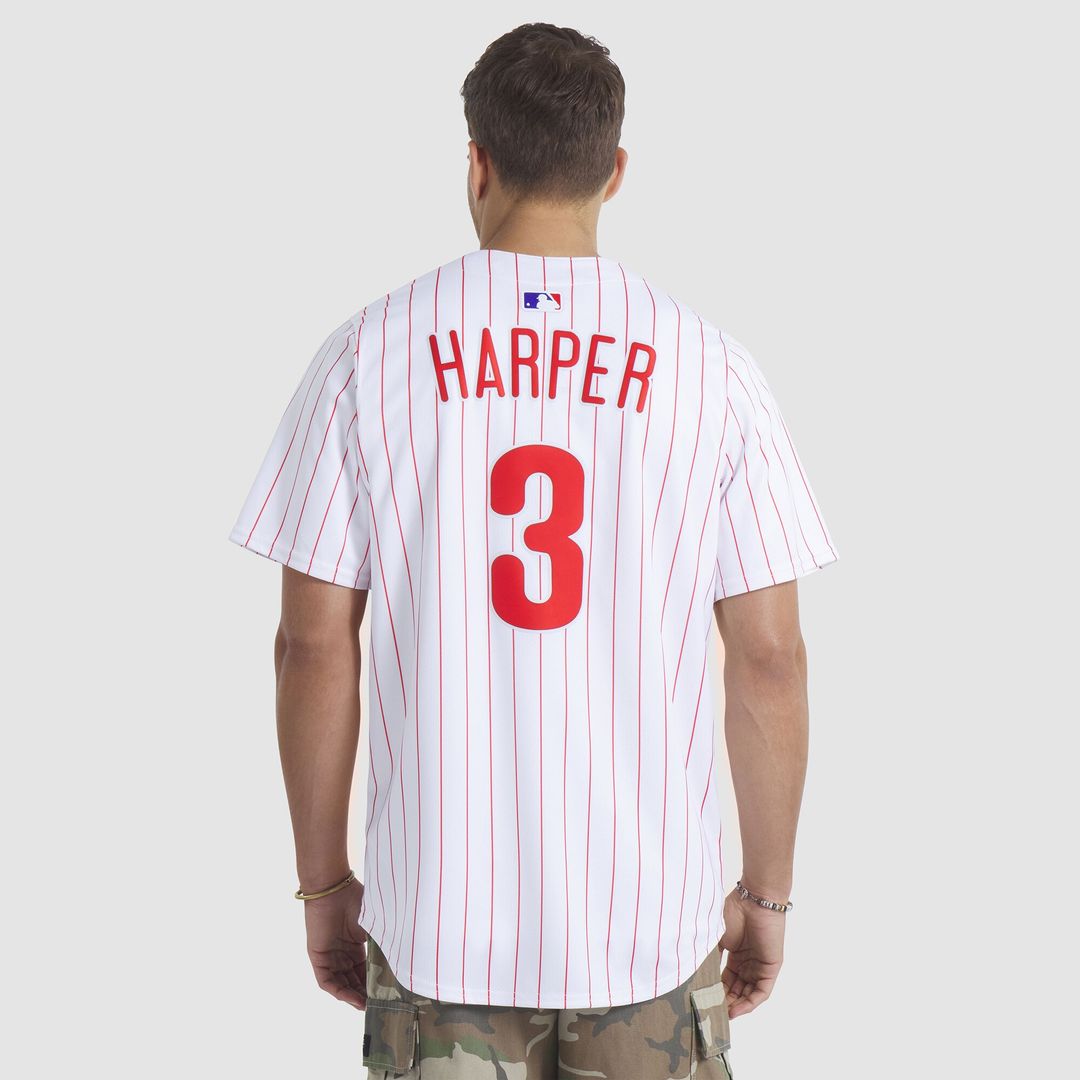 Bryce Harper Philadelphia Phillies Nike Home Limited Player Jersey - White Official MLB Team Apparel Baseball Fan Gear