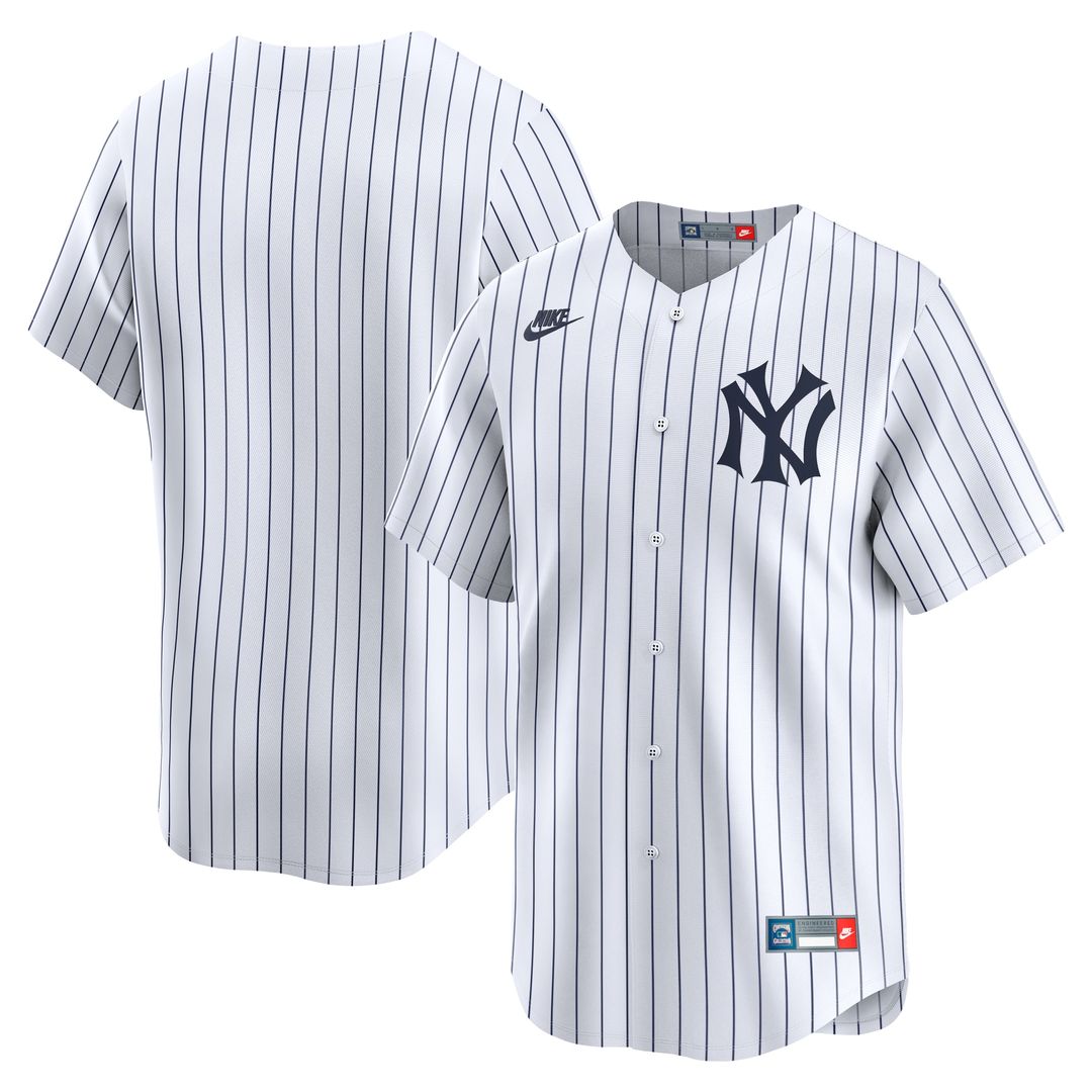New York Yankees Nike Cooperstown Collection Limited Jersey - White Official MLB Team Apparel Baseball Fan Gear
