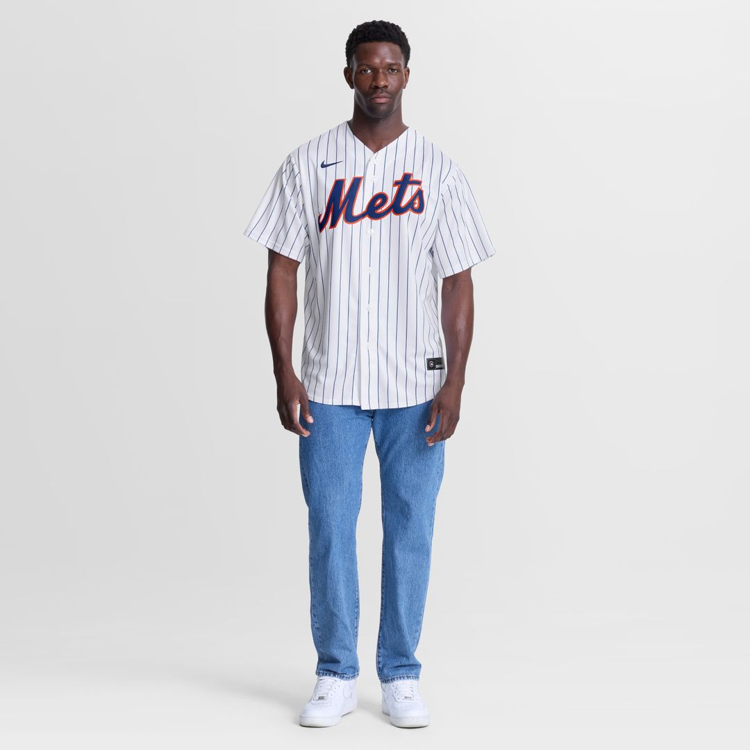 David Peterson New York Mets Nike Home Replica Jersey - White Official MLB Team Apparel Baseball Fan Gear
