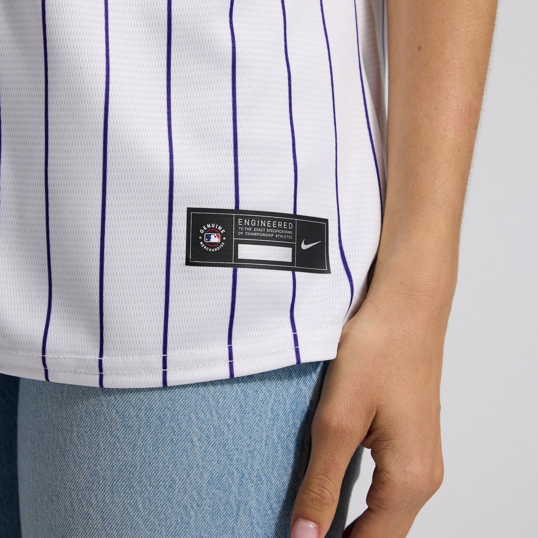 Colorado Rockies Nike Women's Home Replica Team Jersey - White Official MLB Team Apparel Baseball Fan Gear