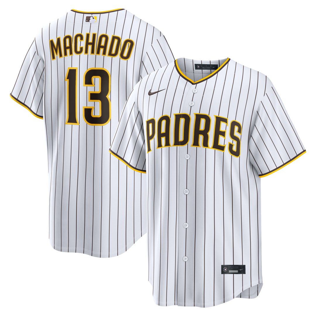 Manny Machado San Diego Padres Nike Home Replica Player Jersey - White Official MLB Team Apparel Baseball Fan Gear