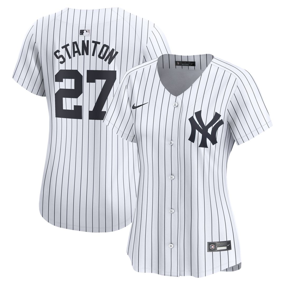 Giancarlo Stanton New York Yankees Nike Women's Home Limited Player Jersey - White Official MLB Team Apparel Baseball Fan Gear