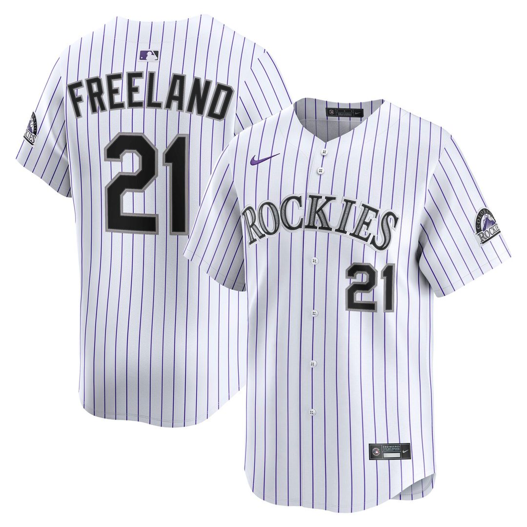 Kyle Freeland Colorado Rockies Nike Home Limited Player Jersey - White Official MLB Team Apparel Baseball Fan Gear