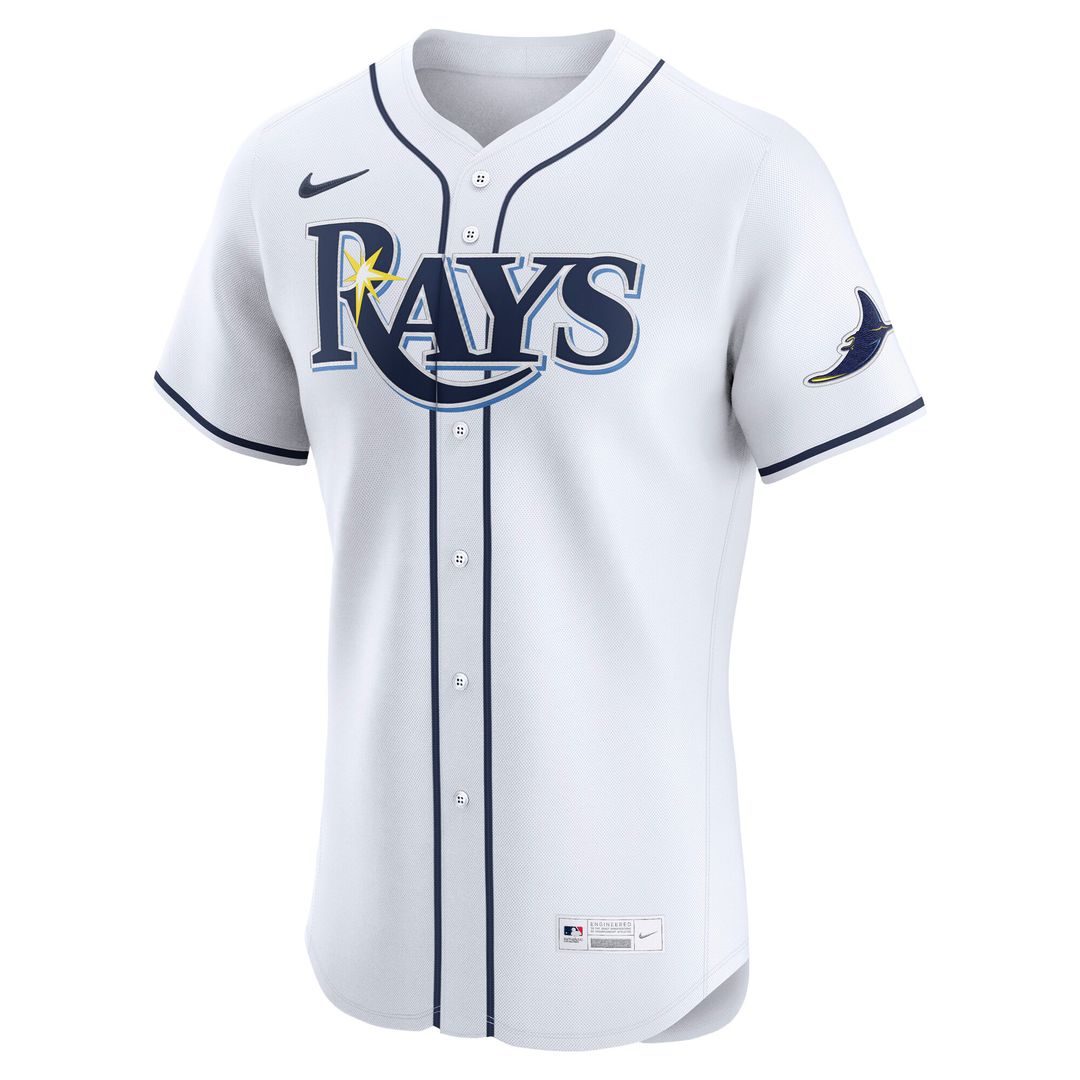Tampa Bay Rays Nike Home Elite Jersey - White Official MLB Team Apparel Baseball Fan Gear