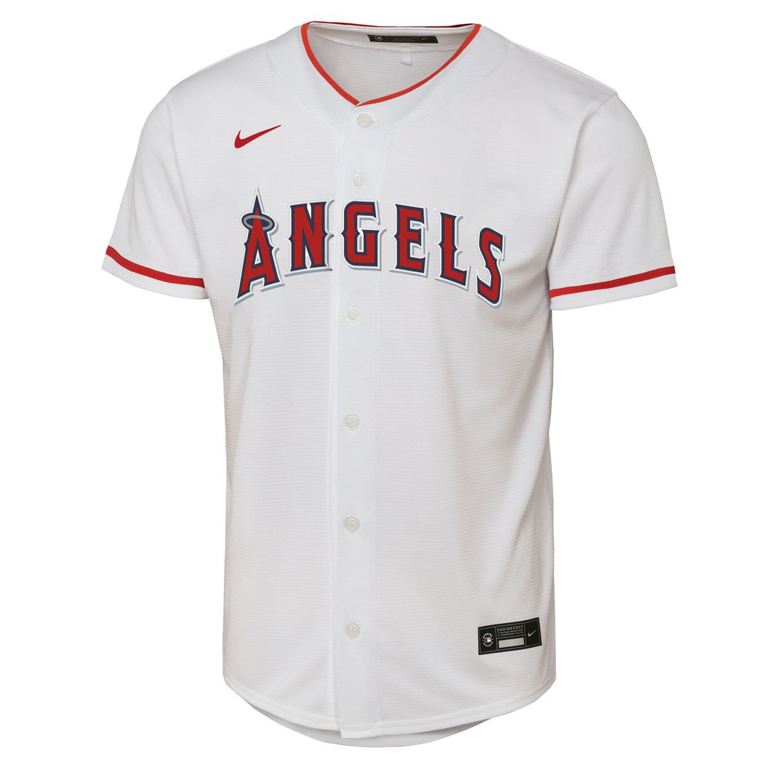 Mike Trout Los Angeles Angels Nike Youth Home Replica Player Jersey - White Official MLB Team Apparel Baseball Fan Gear