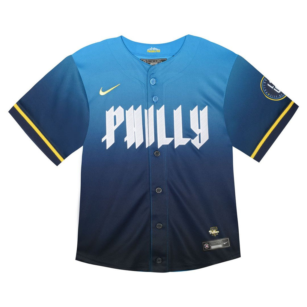 Philadelphia Phillies Nike Toddler City Connect Team Limited Jersey - Blue Official MLB Team Apparel Baseball Fan Gear
