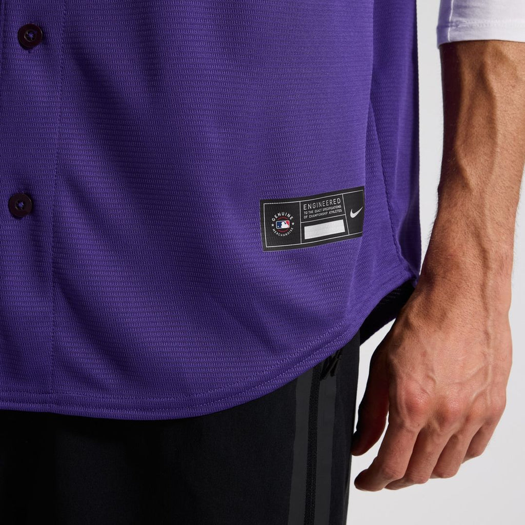 Colorado Rockies Nike Alternate Replica Team Jersey - Purple Official MLB Team Apparel Baseball Fan Gear
