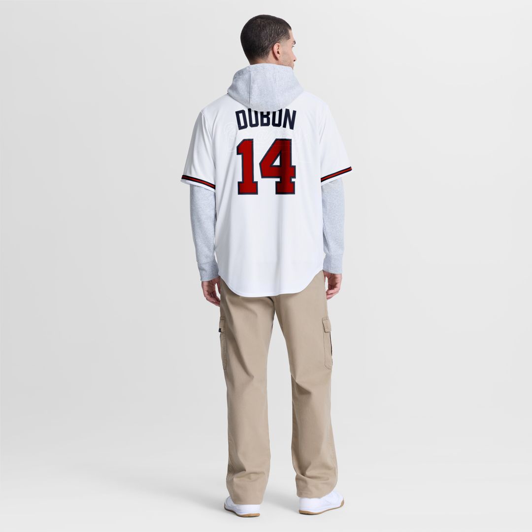 Mauricio Dubón Atlanta Braves Nike Home Replica Jersey - White Official MLB Team Apparel Baseball Fan Gear