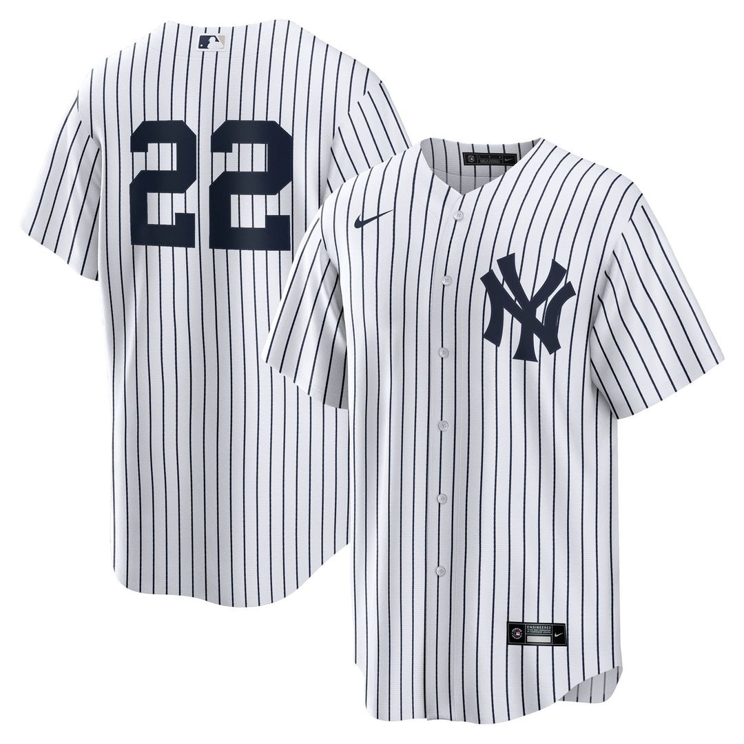 Ben Rice New York Yankees Nike Home Replica Jersey - White Official MLB Team Apparel Baseball Fan Gear