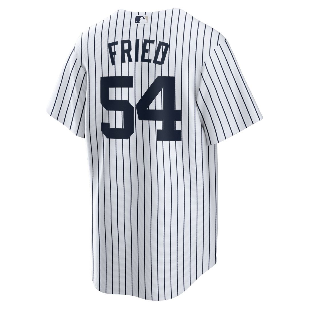 Max Fried New York Yankees Nike Home Replica Player Jersey - White Official MLB Team Apparel Baseball Fan Gear