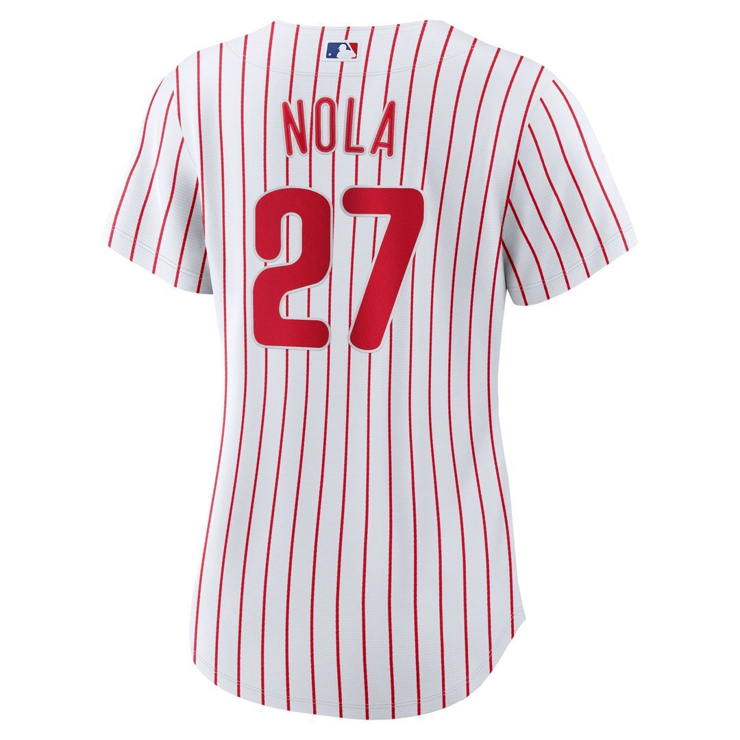 Aaron Nola Philadelphia Phillies Nike Women's Home Replica Jersey - White Official MLB Team Apparel Baseball Fan Gear