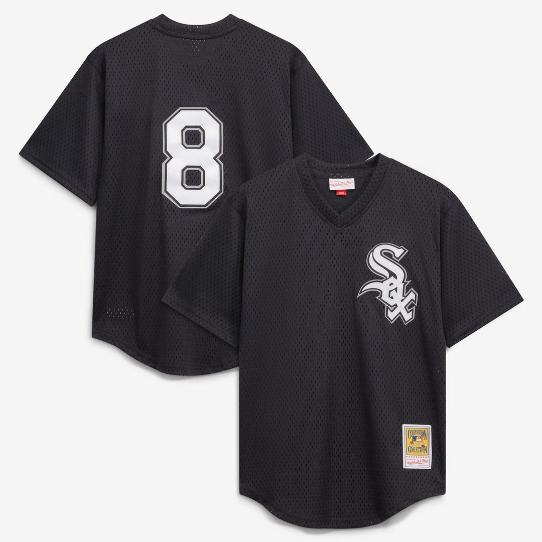 Bo Jackson Chicago White Sox Mitchell & Ness Youth Cooperstown Collection Mesh Batting Practice Jersey - Black Official MLB Team Apparel Baseball Fan