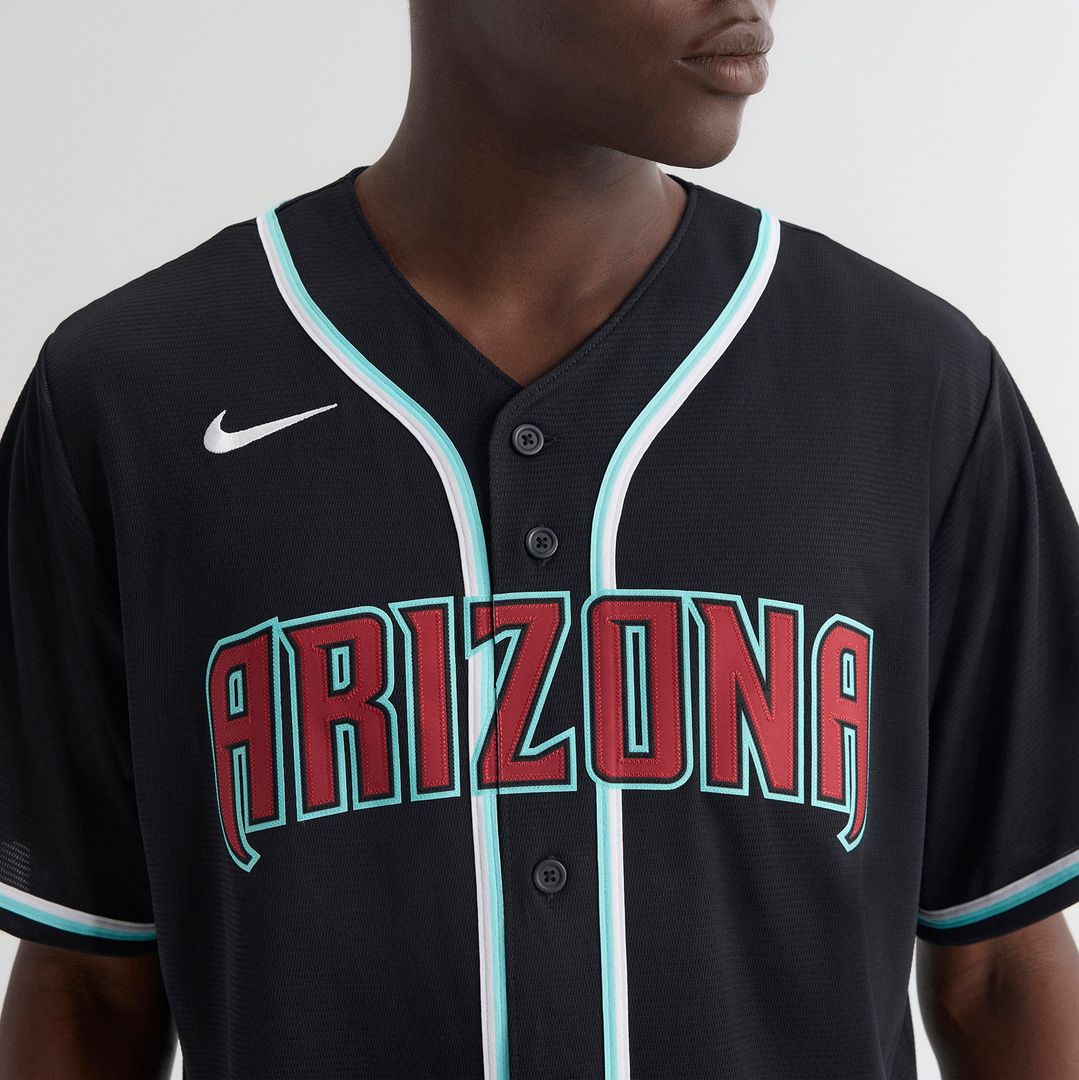 Arizona Diamondbacks Nike Fashion Replica Black Out Jersey Official MLB Team Apparel Baseball Fan Gear