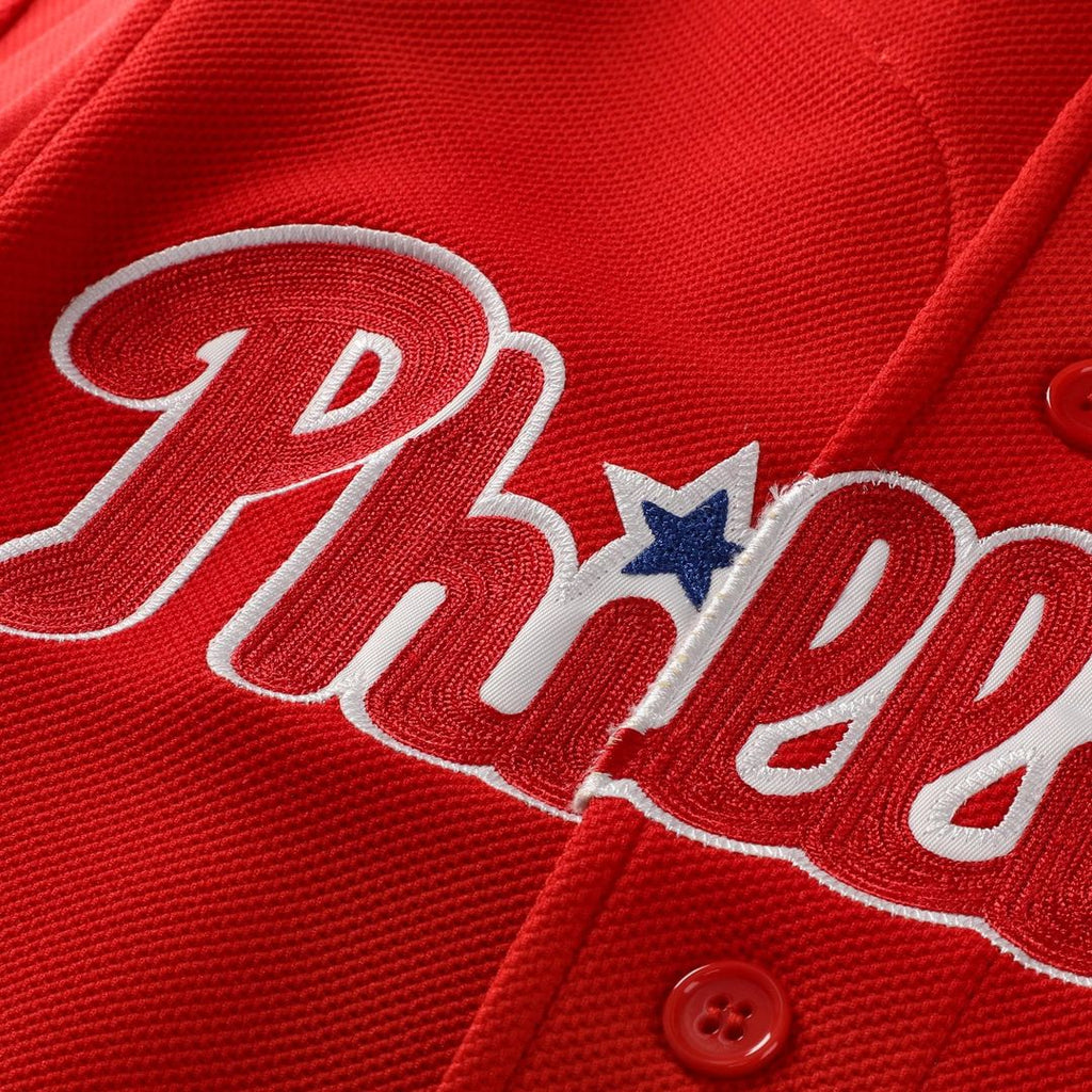 Ryan Howard Philadelphia Phillies Mitchell & Ness Cooperstown Collection Batting Practice Jersey – Red Official MLB Team Apparel Baseball Fan Gear