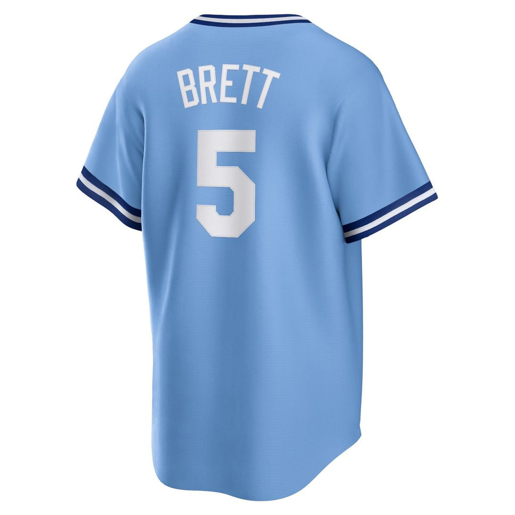 George Brett Kansas City Royals Nike Road Cooperstown Collection Player Jersey - Light Blue Official MLB Team Apparel Baseball Fan Gear