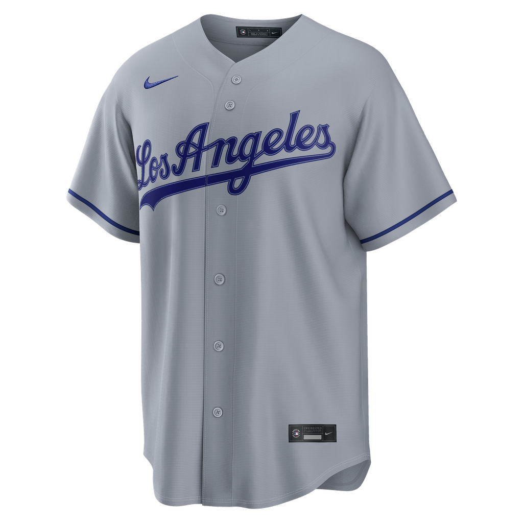 Kyle Tucker Los Angeles Dodgers Nike Road Replica Jersey - Gray Official MLB Team Apparel Baseball Fan Gear
